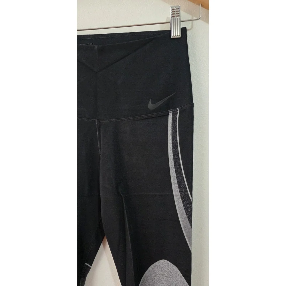 Nike Zonal Strength Sculpt Power Lux High‎ Rise Leggings Black Gray Sz XS Womans